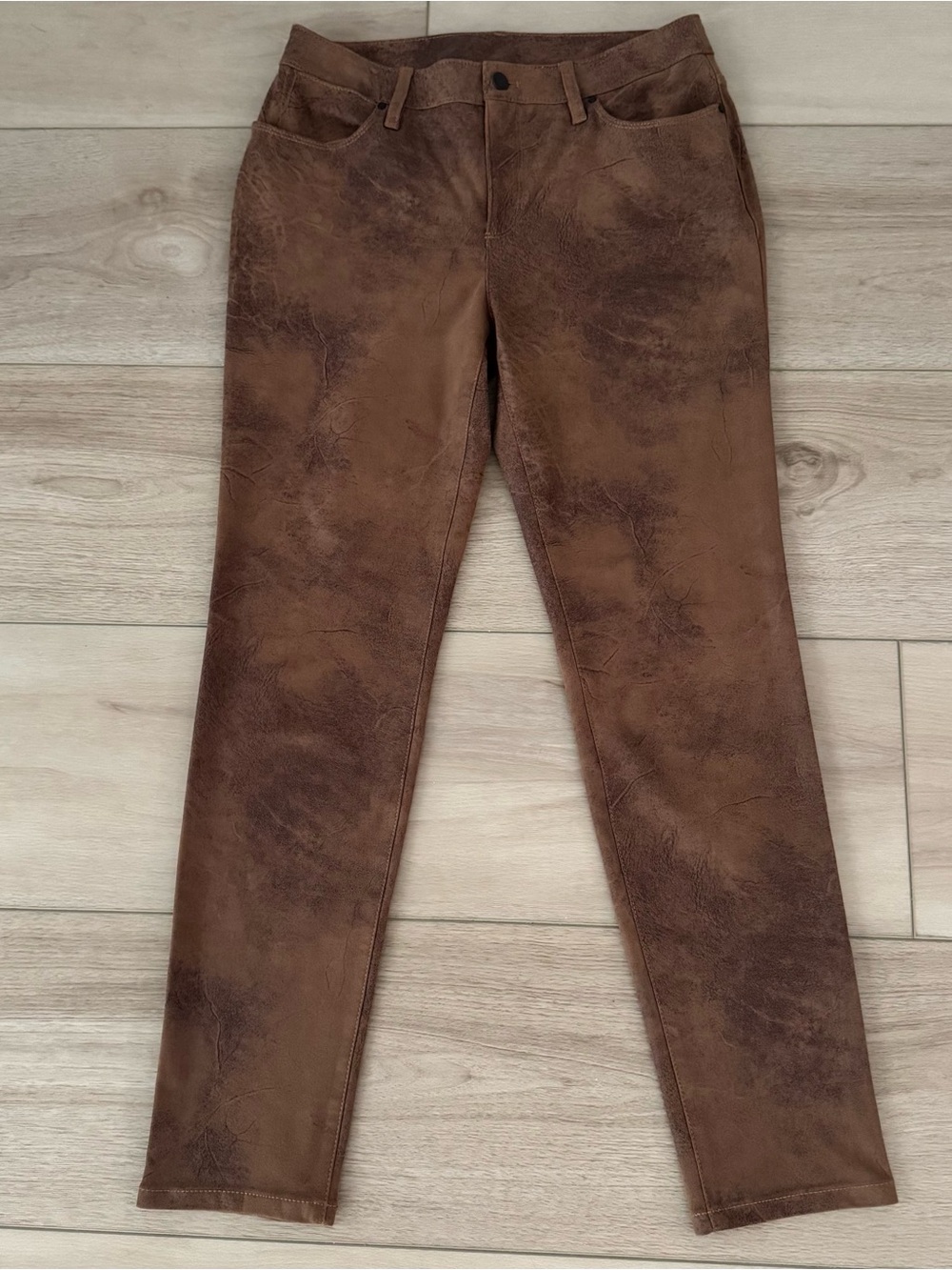 Chico’s Brown Soft Suede Skinny Pants Size 4 (Chico’s 0)